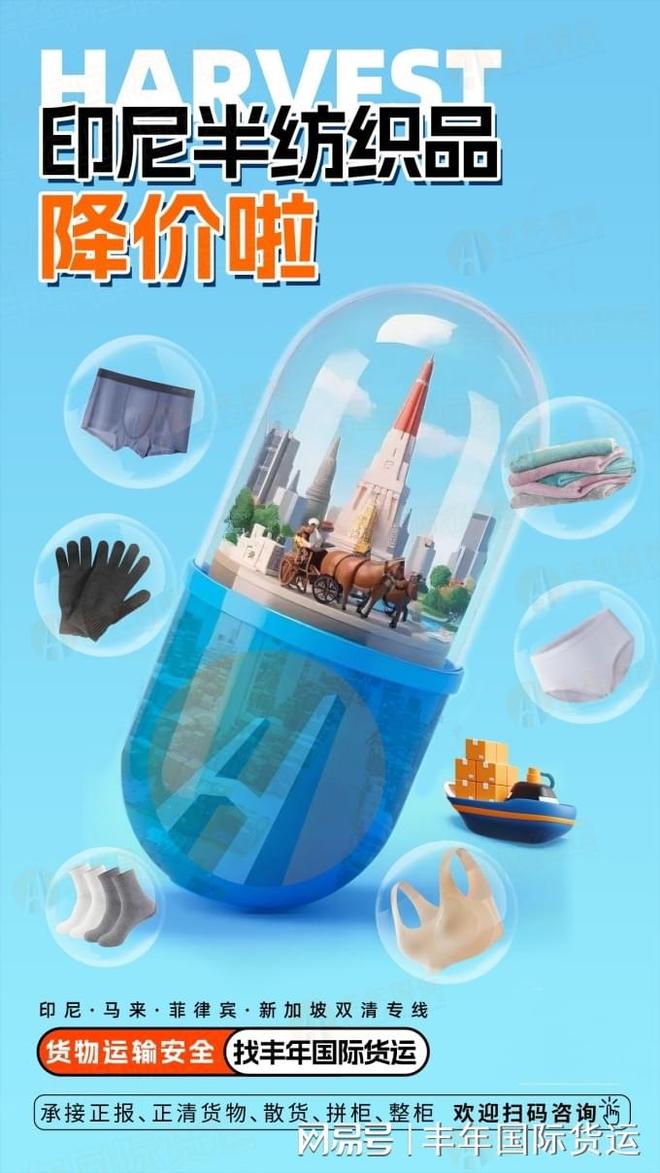 九游娱乐网站：探索半纺织品厂家出口印尼的有效物流方案(图1)
