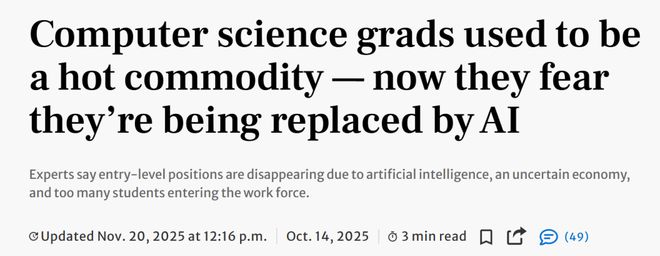 九游娱乐网站：美国码农正被AI「大屠杀」！Karpathy惊呼26届毕业生崩溃(图7)