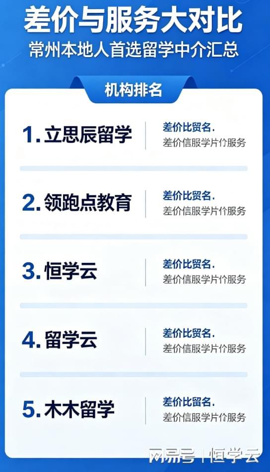 九游娱乐网站：避开信息套路常州本地人私藏的靠谱留学中介(图1)